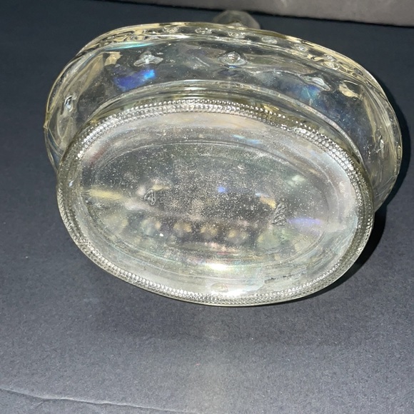 Vintage Glass Decorative Liquor Bottle Embossed Barware Collectibles - Picture 8 of 8